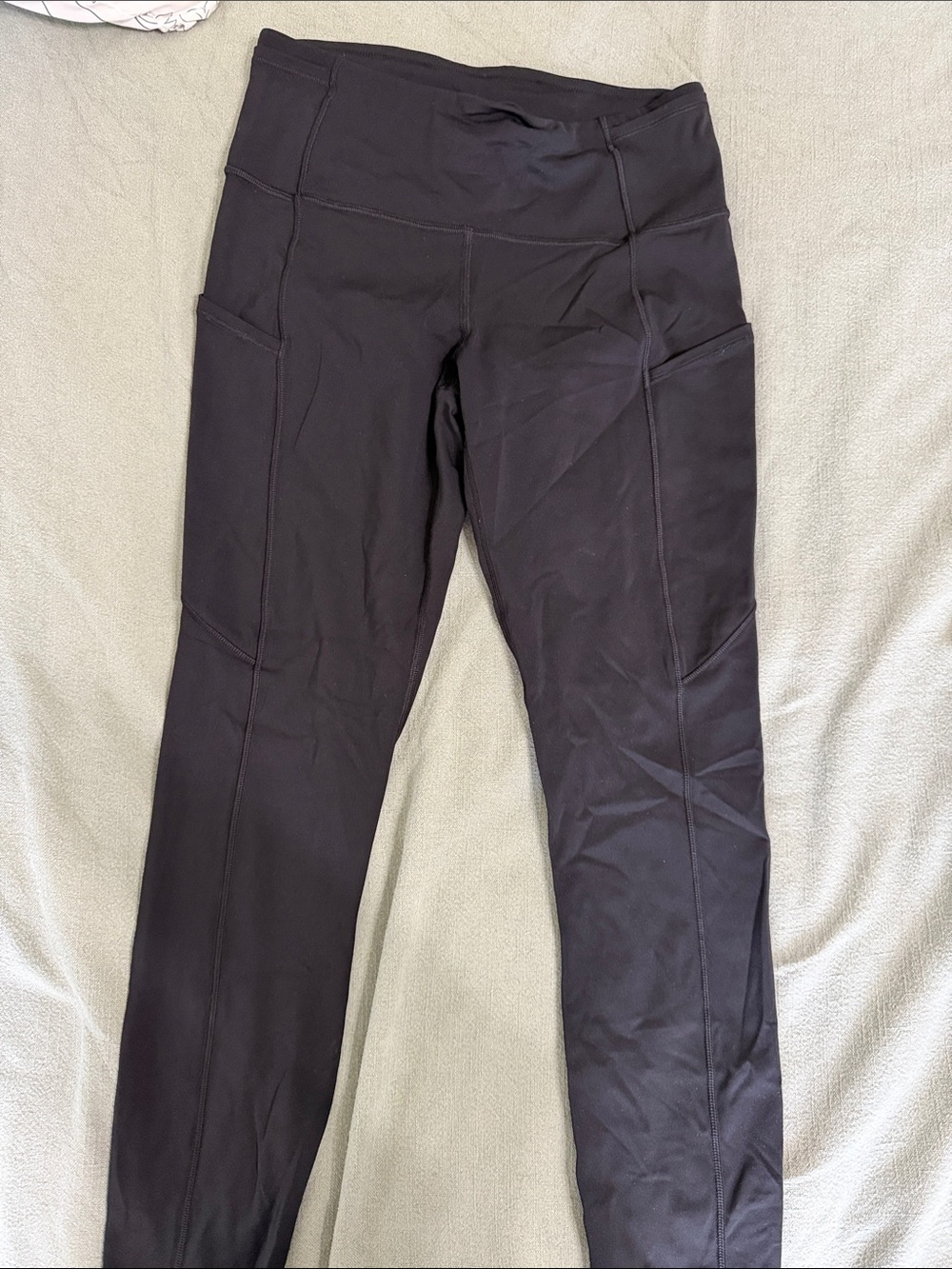 lululemon athletica Black High-Rise Leggings with Side Pockets